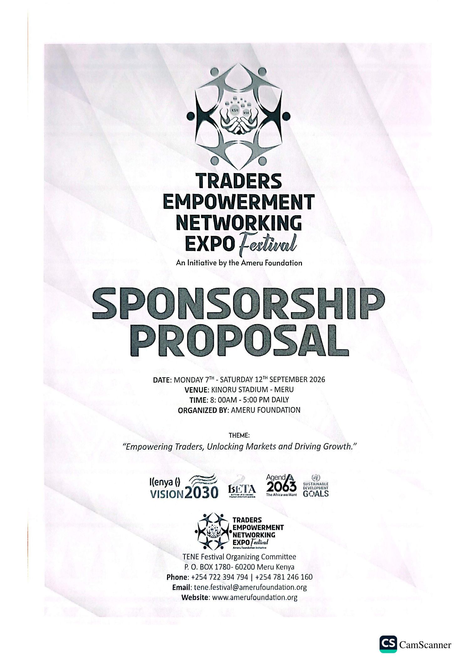 Kenyan Diaspora Invited to Traders Empowerment Networking Expo (TENE) Festival 2026